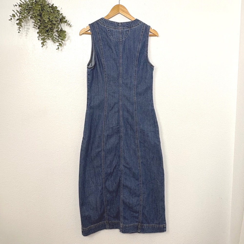 Universal Thread Women's Denim Button Front Midi … - image 6